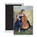 The Cello Player, 1995 by Karen Armitage - 3x2 inch Fridge Magnet - large magnetic button - Magnet