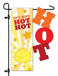 Applique It's Hot Hot Hot! Sculpted Mini Flag