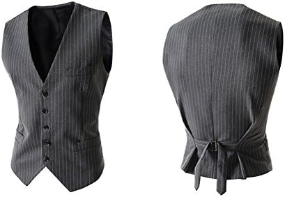 iRachel Mens Sleeveless Casual Slim Fit Business Dress Suit Vest Waistcoat