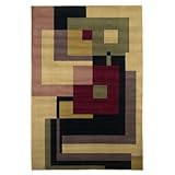 IMAGE OF Moda Beige Geometrics Contemporary Rug Size: 20
