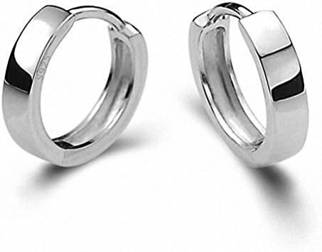 Surgical Steel White Women Silver Earring Small Simple Small Huggie Hinged Hoop Earring for Girls