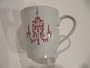 Pink Chandelier Rhinestone Mug
