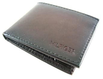 Tommy Hilfiger Brown Bridgewater Burnished Leather Passcase Billfold Wallet Tommy Hilfiger Brown Bridgewater Burnished Leather Passcase Billfold Wallet