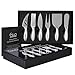 Cheese Knife Set, Esup Premium 6-Piece Stainless Steel Cheese knives Set with Gift Box, Perfect Gift for Weddings, Housewarming, Anniversaries, Birthday and Christmas.