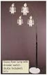 Glass Overhead Sofa Floor Lamp w/ Dimmer Switch
