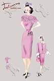 Art Poster, Pink Evening Dress with Overcoat and Hat - 18.75 x 27.5