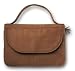 Book Bible Cover Suede-look Chocolate Lg