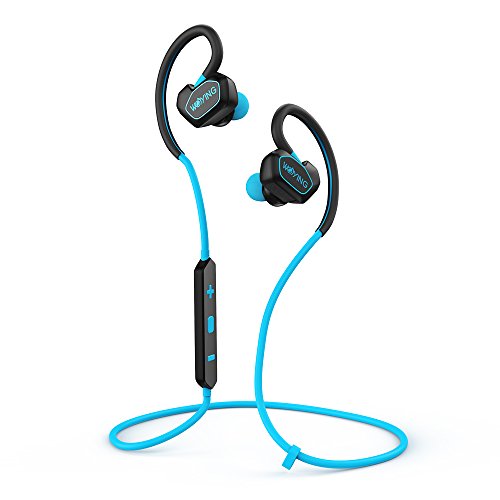 Bluetooth Headphones,V4.1 Wireless Sport Stereo Headset with Mic for Running,Gym,Driving for iPhone 6s Samsung Galaxy S7 Edge and Android Smartphones WOYING Q3 Blue