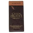Green & Black's Organic Milk Chocolate Bar, with Whole Almonds, 3.5-Ounce Bars (Pack of 10)