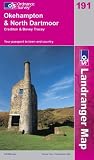 Okehampton and North Dartmoor: Crediton & Bovey Tracey (Landranger Maps No. 191)