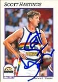 Scott Hastings Autographed/Hand Signed Basketball Card (Denver Nuggets)