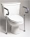`Toilet Safety Frame - Retail Guardian Cantilevered arm design maximizes transfer flexibility and us
