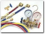 Technical Chemical R-134a Complete Manifold Gauge Set with Hoses and Professional Dispensing Valve