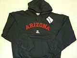 Arizona Wildcats Navy Red Felt Embroidered J.America Adult Hooded Sweatshirt