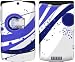 Fantasy Blue Design Protective Skin Decal Faceplate for Motorola RAZR V3xx Cell Phone