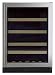 Marvel 24 Inch Two-Zone Beverage And Wine Refrigerator - Black Cabinet W/ Black Frame Glass Door