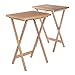 Winsome Wood 42290 Alex 2-pc Set TV Table, Natural