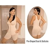 Vedette Mid-Thigh Body Shaper with Bra (SIZE SMALL) Body Suit for women - slims waist!by Vedette (Bodysuit flattens stomach, trims waist and makes you appear thinner!) - Girdle Shaper can be used as a postpartum girdle for postpartum support body shaper for women! - Great Gift Idea - Best Seller!