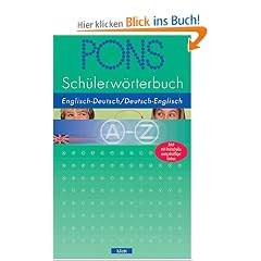 PONS Sch�lerw�rterbuch Englisch. Englisch - Deutsch / Deutsch - Englisch