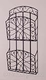 Wrought Iron Double Magazine Rack - Andria