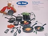 16 PIECE SET NONSTICK ALUMINUM COOKWARE