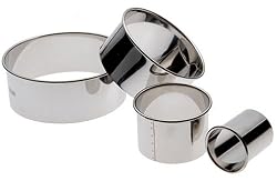 Ateco 4 Piece Stainless Steel Round Cutter Set