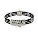 Men's Stainless Steel & Rubber Techno Bracelet