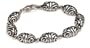 Sterling Silver Bracelet From The Swirl Collection, 7.5" By Zina