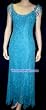 Vonda D Hanky Hem Dress in Turquoise