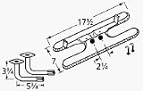 'Burner Asmby, H Twn 2.25 , Ss, 17.5 X 8; Arkla, Chg, Sun'