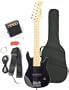 Barcelona Kid Series Electric Guitar with 5-Watt Amp, Gig Bag, Strap, Cable, Strings, Picks, and Wrench - Black