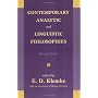 Contemporary Analytic and Linguistic Philosophies