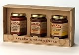 Sampler Gift Box A, 3 - 9oz jars by Khatsa Sauces