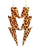 Cheetah Print Poparazzi Thunder Lightening Dangle Earrings