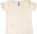 Infant Baby Rib Short Sleeve Lap T, Natural Organic, 3-6