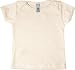 Infant Baby Rib Short Sleeve Lap T, Natural Organic, 6-12