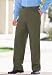 Comfort Fit Side Elastic Plain Front Chinos