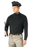 Black Security Mock Turtleneck, Available in various sizes
