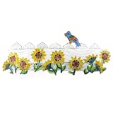 Garden Bird Bluebird & Sunflower Hair Barrette