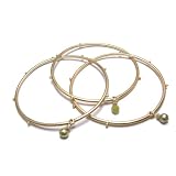 Jade and Pearl Bangle Bracelet by Elizabeth Showers
