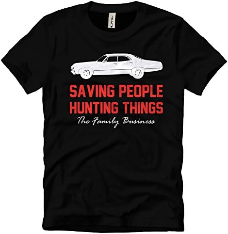 nolimito Men's Supernatural saving people hunting things T-shirt, Tshirt Xlarge