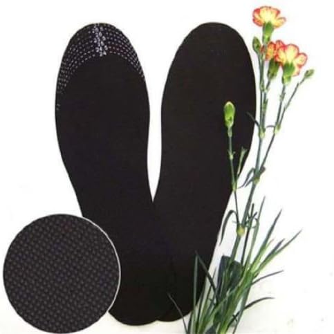 Bamboo Charcoal Trim-To-Fit Shoe Insole - A Natural Choice for Odor Removal, Moisture Absorption - One Pair