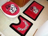 Georgia Bulldogs Bathroom Rug Set