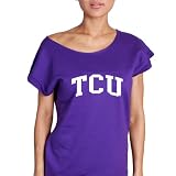 NCAA TCU Horned Frogs Off-Shoulder Top Sweatshirt