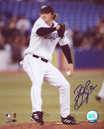 B.J. Ryan Toronto Blue Jays Autographed/Hand Signed 8X10 Pitching Photo