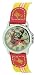 Sponge Bob Squarepants Childrens Yellow Dial Watch With  Red Velco Fastening Strap