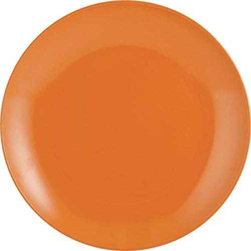 Knack3 185503i Melamine 2-tone Dinner Plate, 10" Diameter, Orange (Pack Of 12)