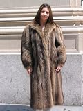 FABULOUS RACCOON FUR COAT sz12/14 #3583
