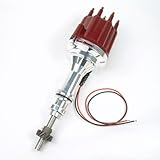 Pertronix D7132811 Flame-Thrower Non Vacuum Red M Cap Billet Electronic Distributor with Ignitor III Technology for Ford 351C