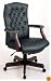 Office Star Black Leather Traditional Executive Chair